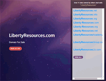 Tablet Screenshot of libertyresources.com
